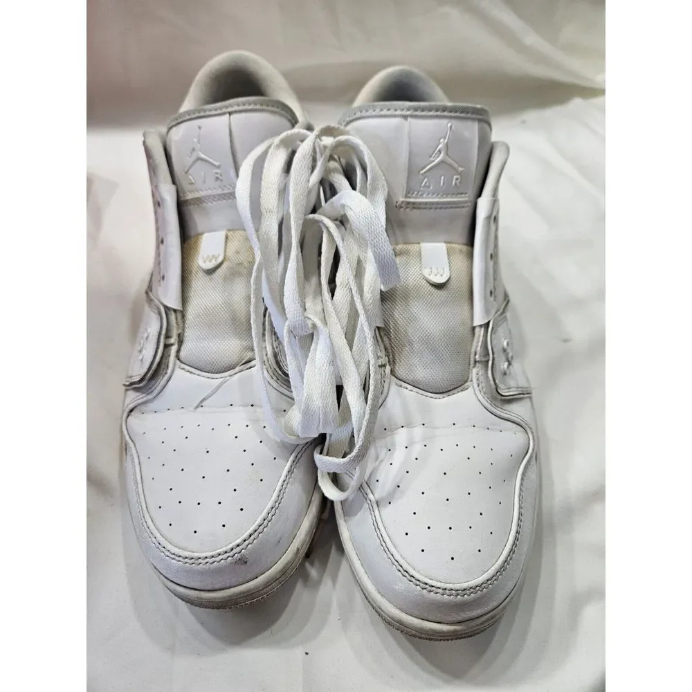 NIKE AIR JORDAN 1 Flight 2 Low White Sneaker Shoe 654465-120‎ Men's Size 11